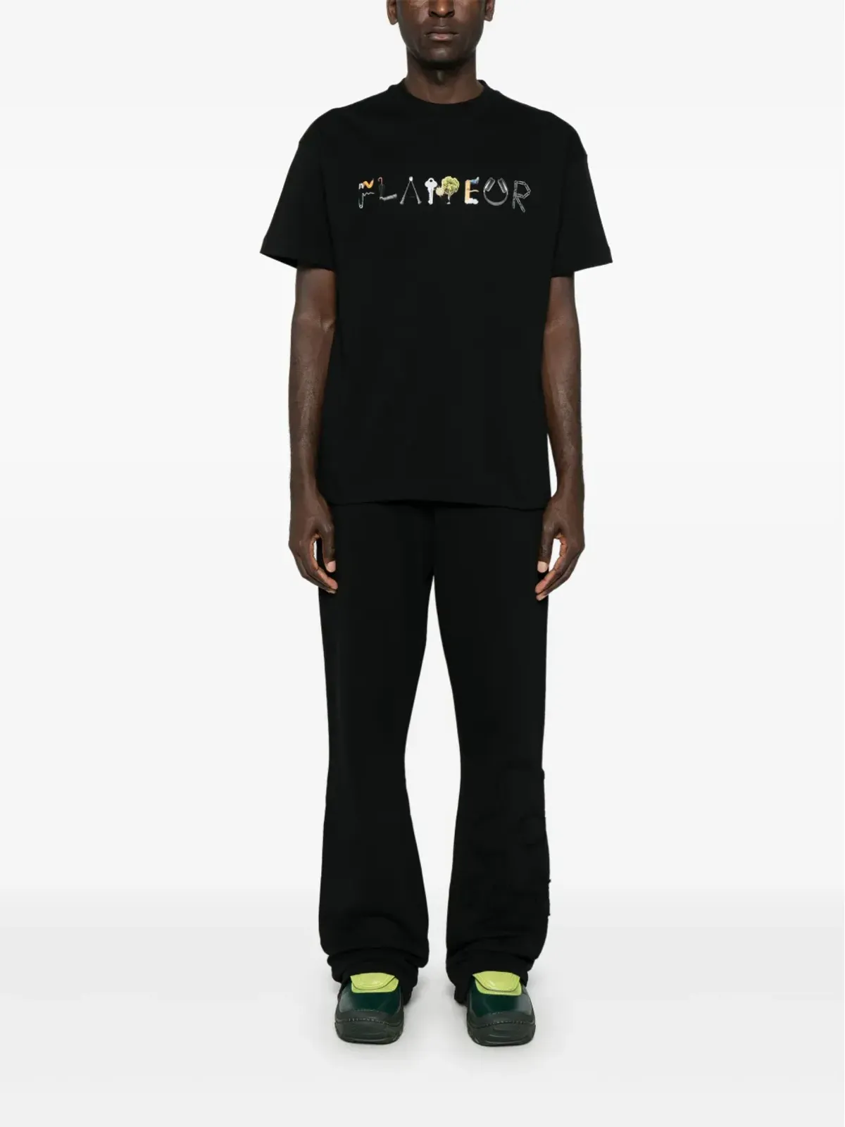FLÂNEUR Objects Tシャツ ブラック - 画像2