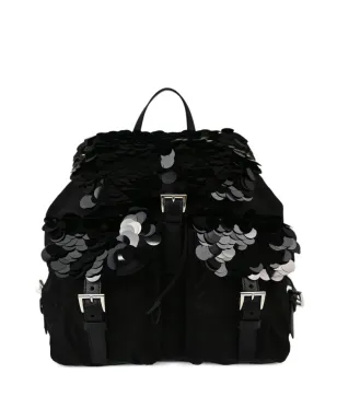 Prada Pre-Owned 2010年代のスパンコール付きバックパック ブラック - サムネイル1