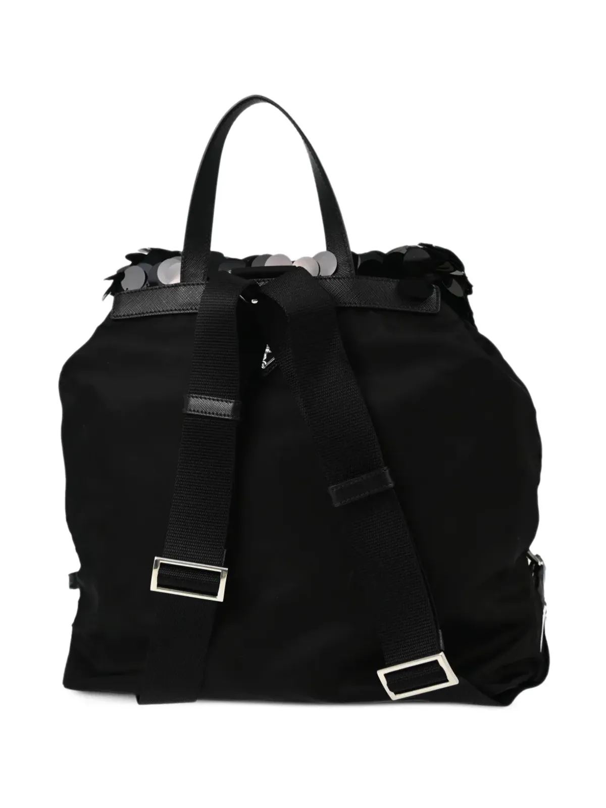 Prada Pre-Owned 2010年代のスパンコール付きバックパック ブラック - 画像2