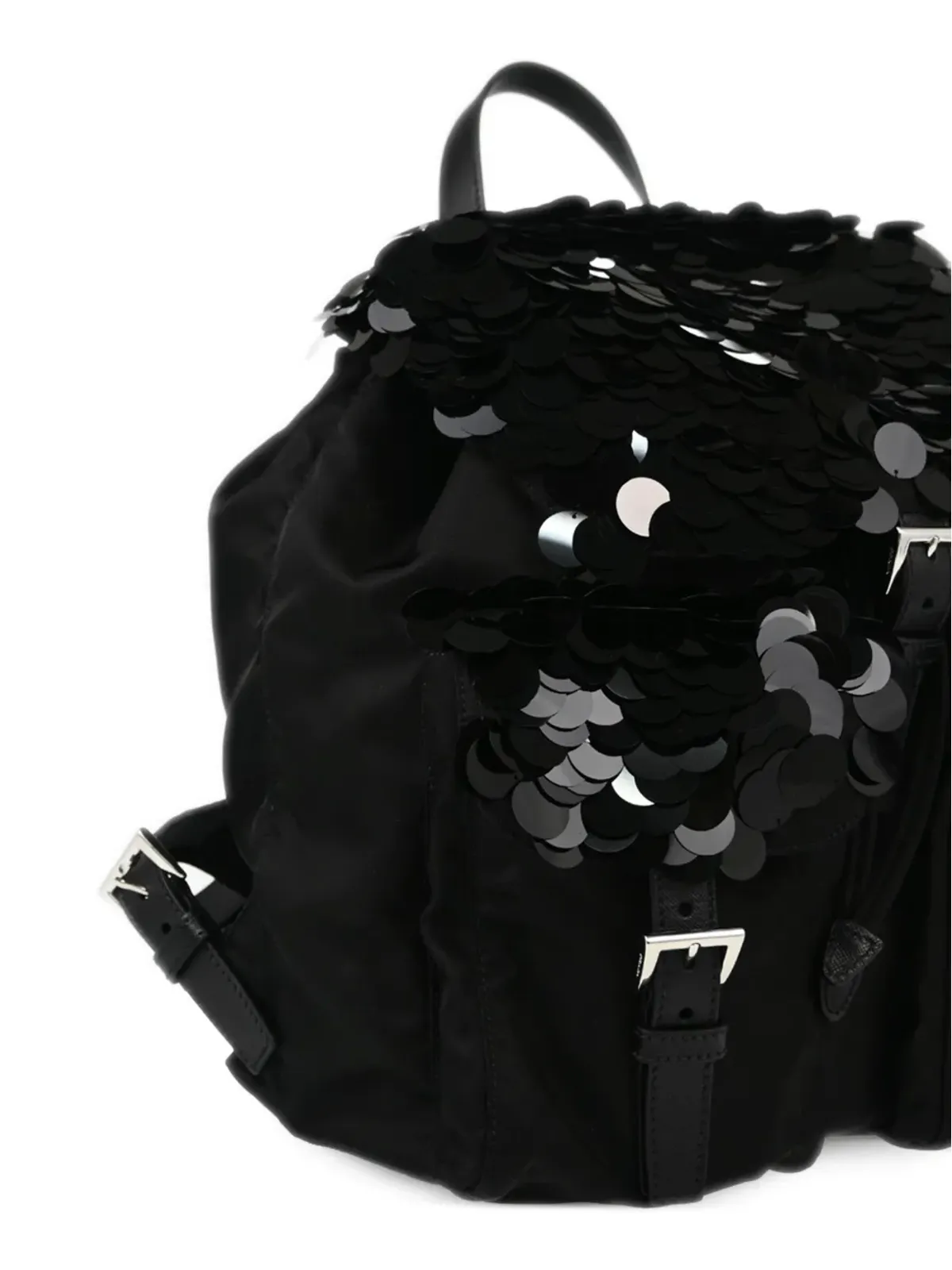 Prada Pre-Owned 2010年代のスパンコール付きバックパック ブラック - 画像3