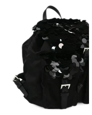 Prada Pre-Owned 2010年代のスパンコール付きバックパック ブラック - サムネイル3