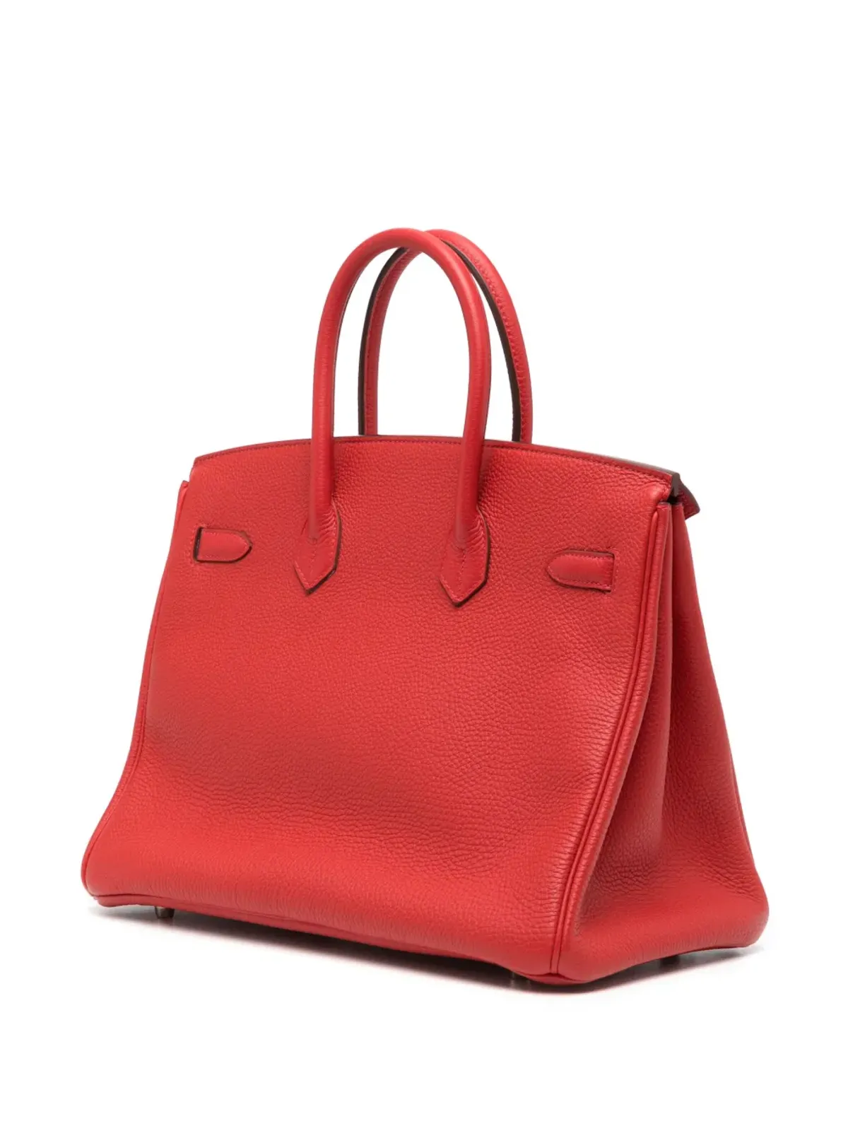 Hermès ビンテージ Birkin 35 Rouge Casaque Clemence PHW バッグ - レッド - 画像3