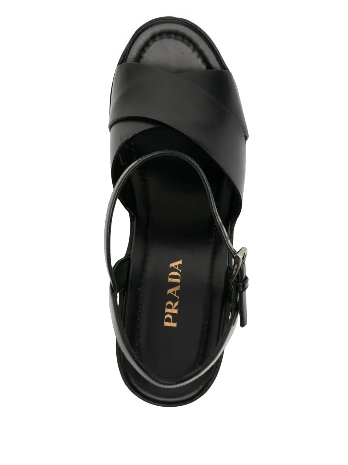Prada ビンテージ バロックサンダル - ブラック - 画像4
