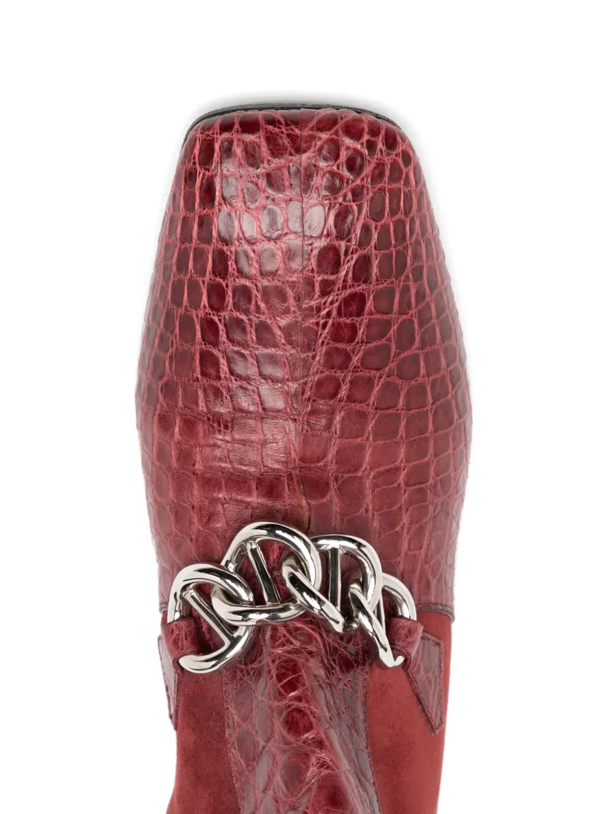 Prada ビンテージ スエードブーツ - レッド - 画像4