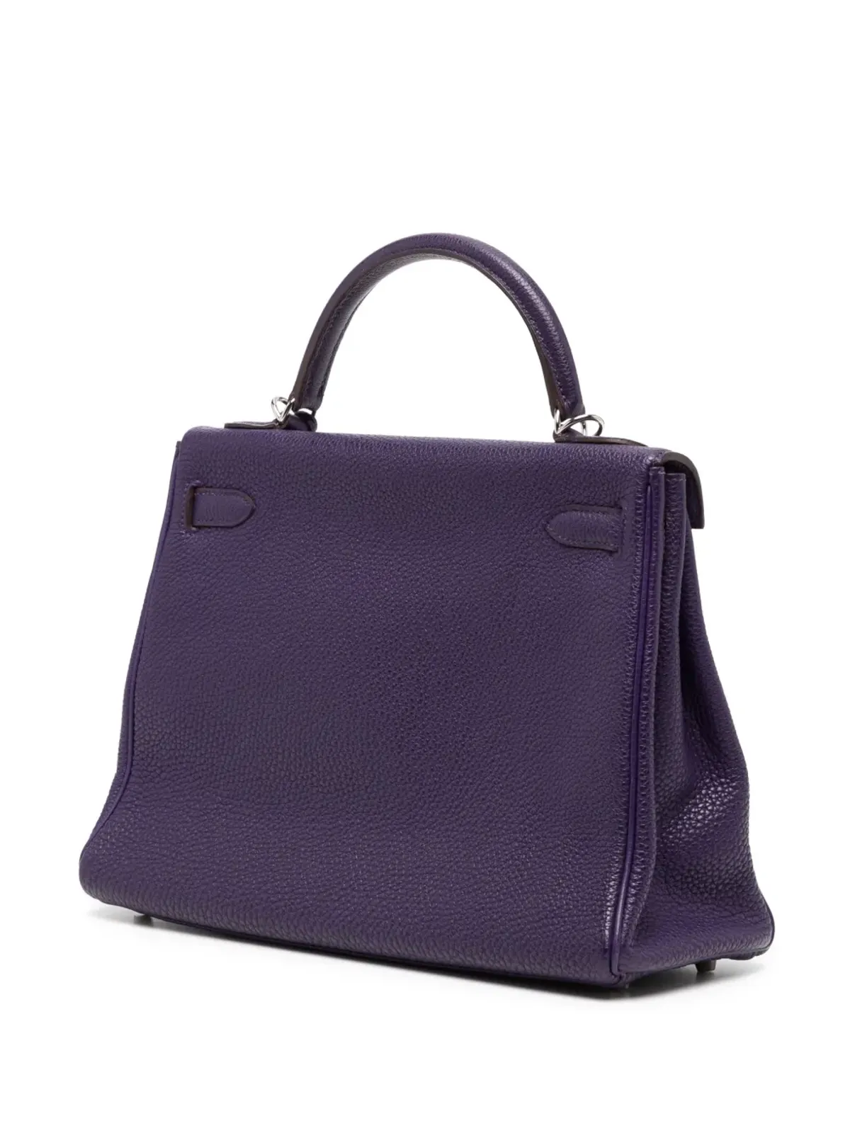 Hermès ビンテージ Kelly 32 Retourne Iris PHW バッグ - パープル - 画像3