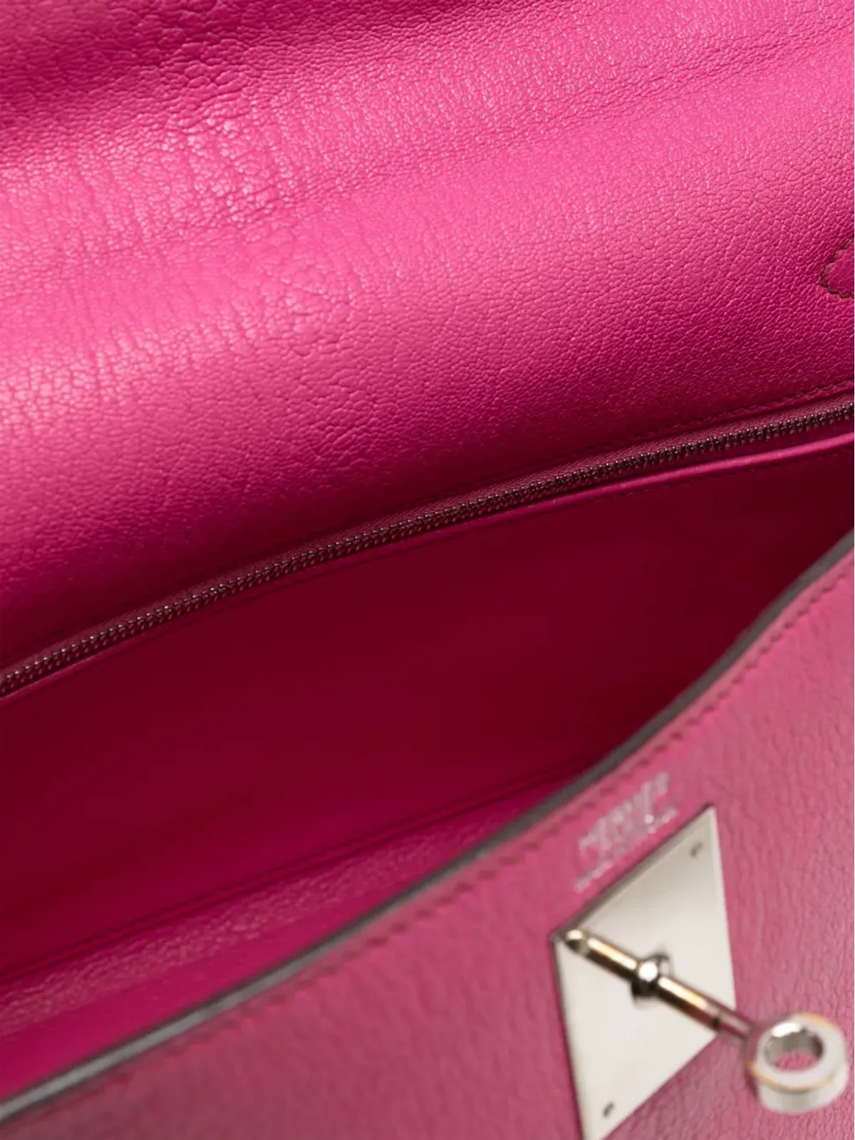 Hermès ビンテージ Kelly 32 PHW バッグ - ピンク - 画像5