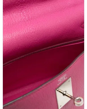 Hermès ビンテージ Kelly 32 PHW バッグ - ピンク - サムネイル5