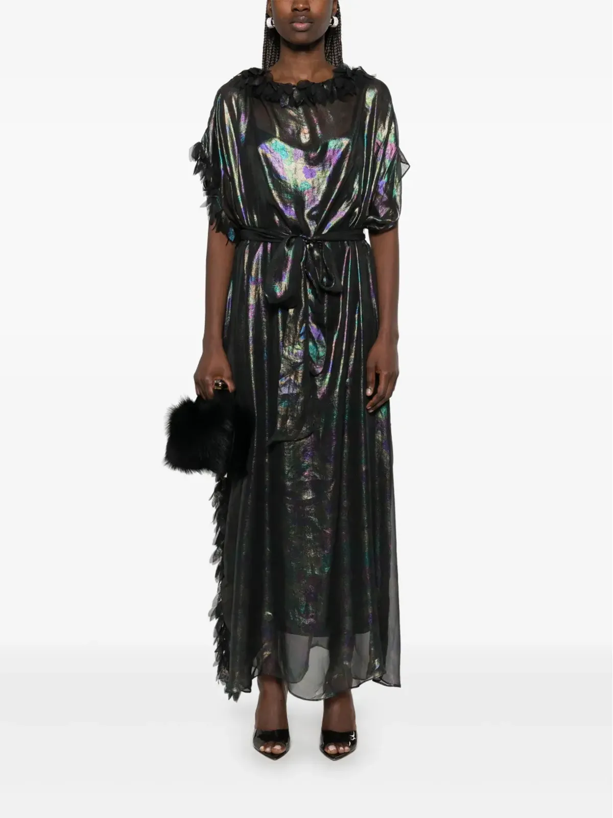 Baruni Coreopsis maxi dress - Black - 画像2