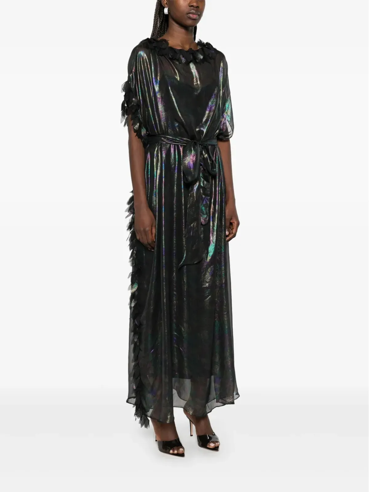 Baruni Coreopsis maxi dress - Black - 画像3