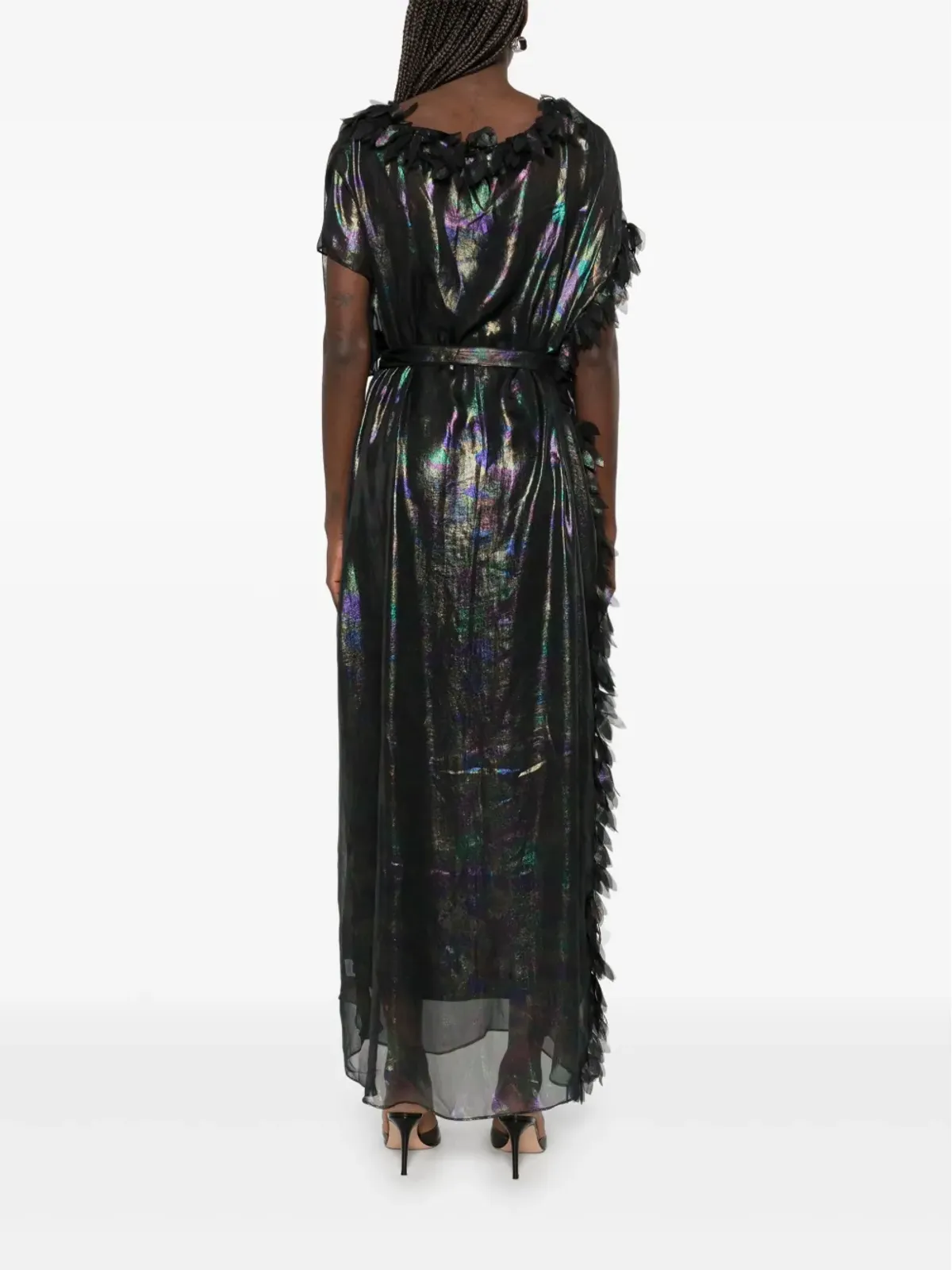 Baruni Coreopsis maxi dress - Black - 画像4