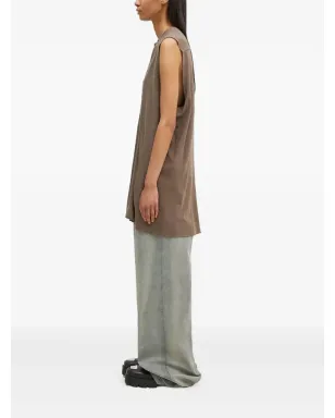 Rick Owens DRKSHDW パネルデザイン ノースリーブ トップス ブラウン - サムネイル2