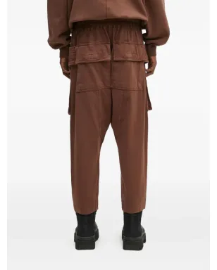 Rick Owens DRKSHDW マルチポケット ドローストリング ドロップクロッチ トラウザーズ ブラウン - サムネイル3