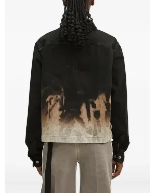 Rick Owens DRKSHDW 炎プリント デニムジャケット - サムネイル3