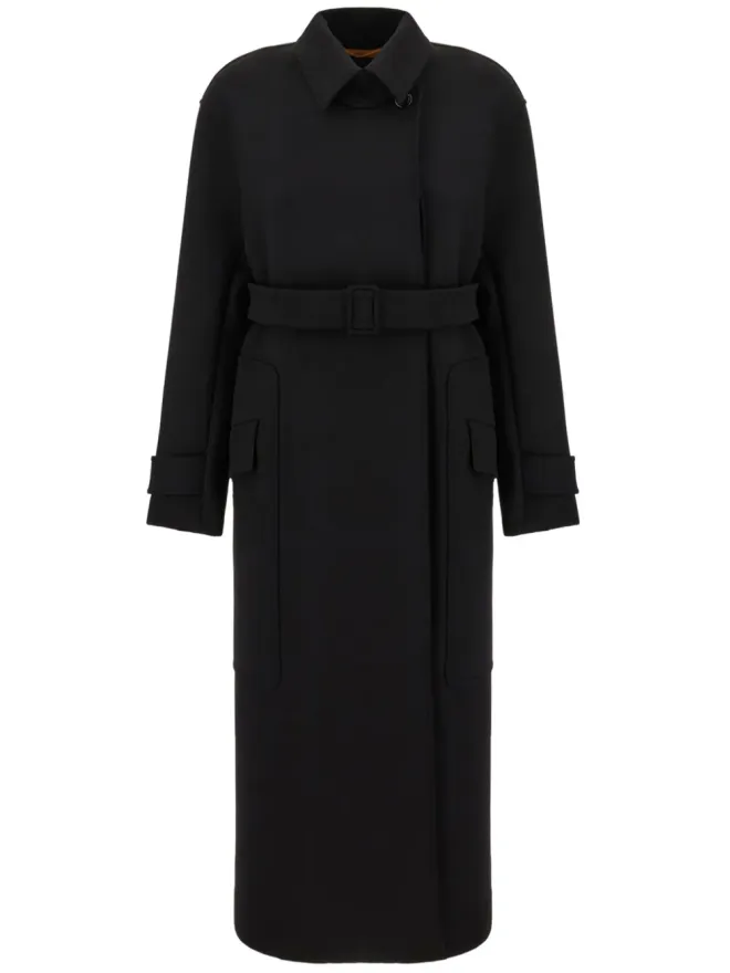 Max Mara Max Mara ベルテッド ロングコートの商品画像