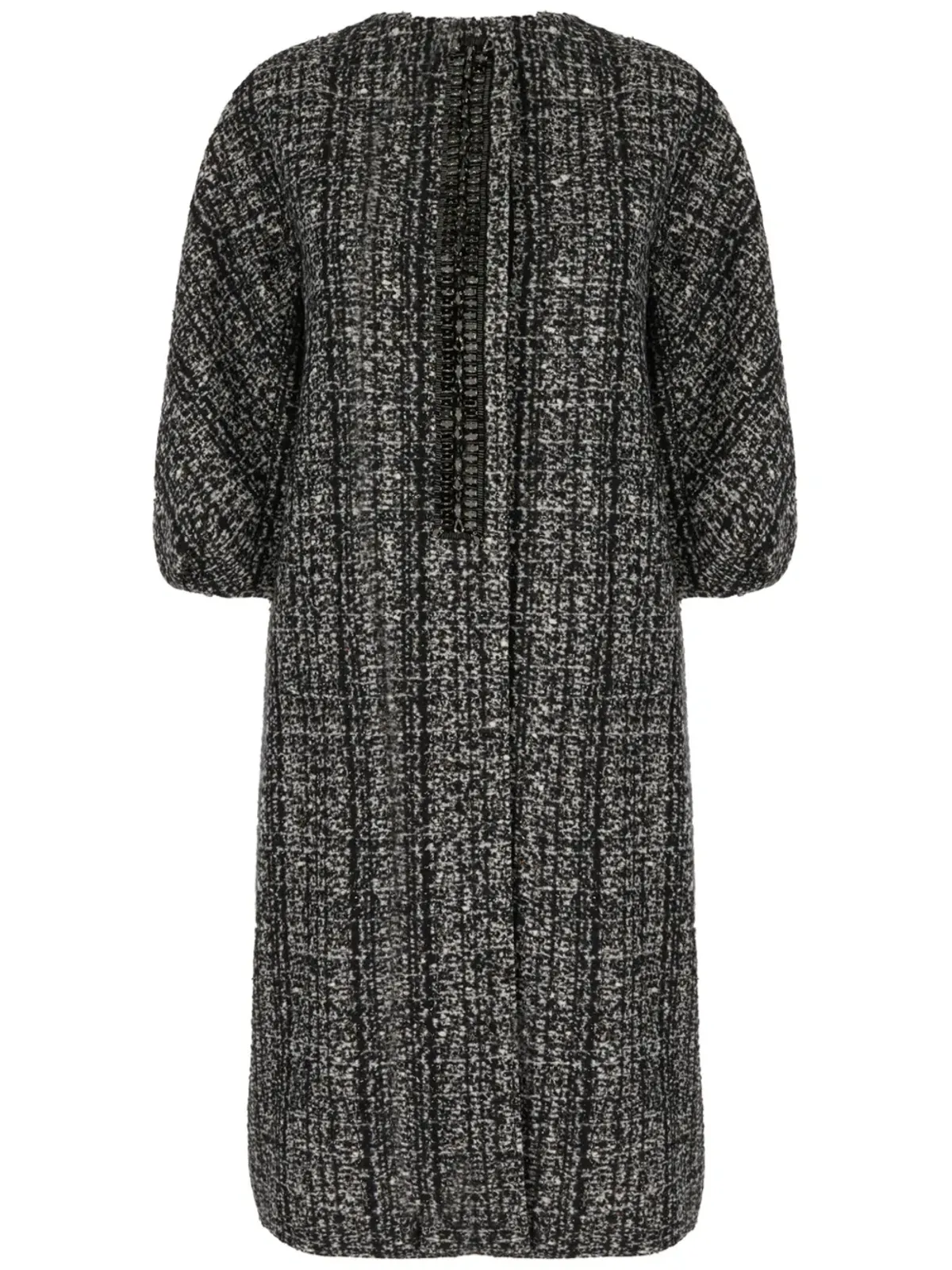 Max Mara 刺繍入りコート ブラック - 画像1
