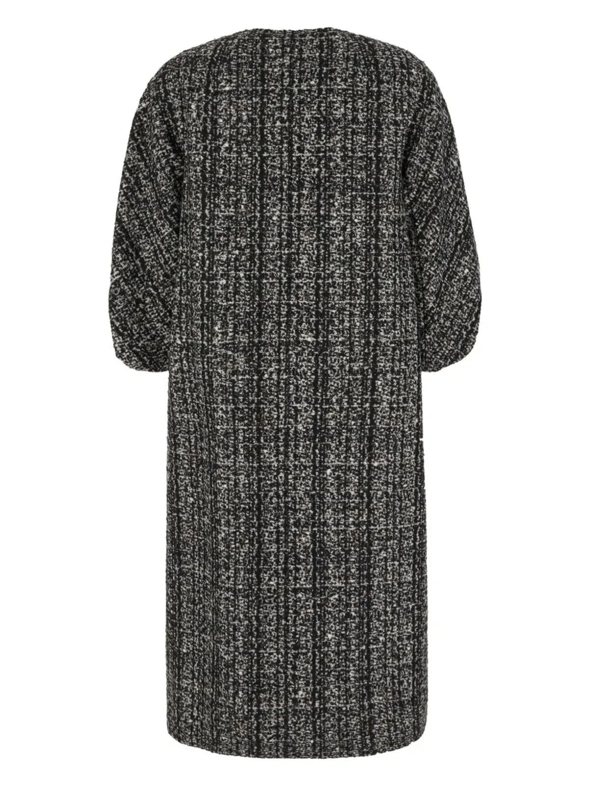 Max Mara 刺繍入りコート ブラック - 画像2