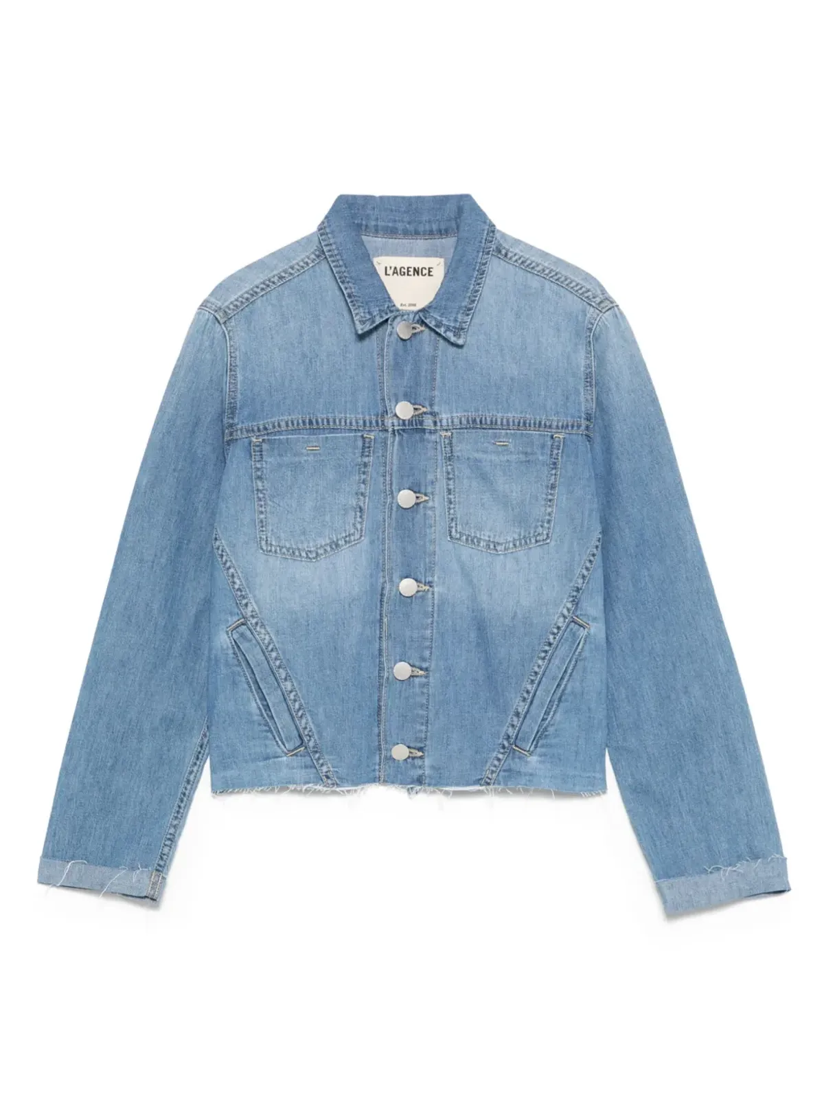 L'Agence シーム装飾デニムジャケット - 画像1