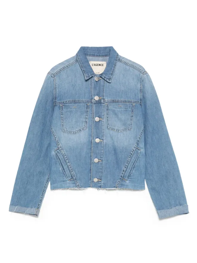L'AGENCE L'Agence シーム装飾デニムジャケットの商品画像