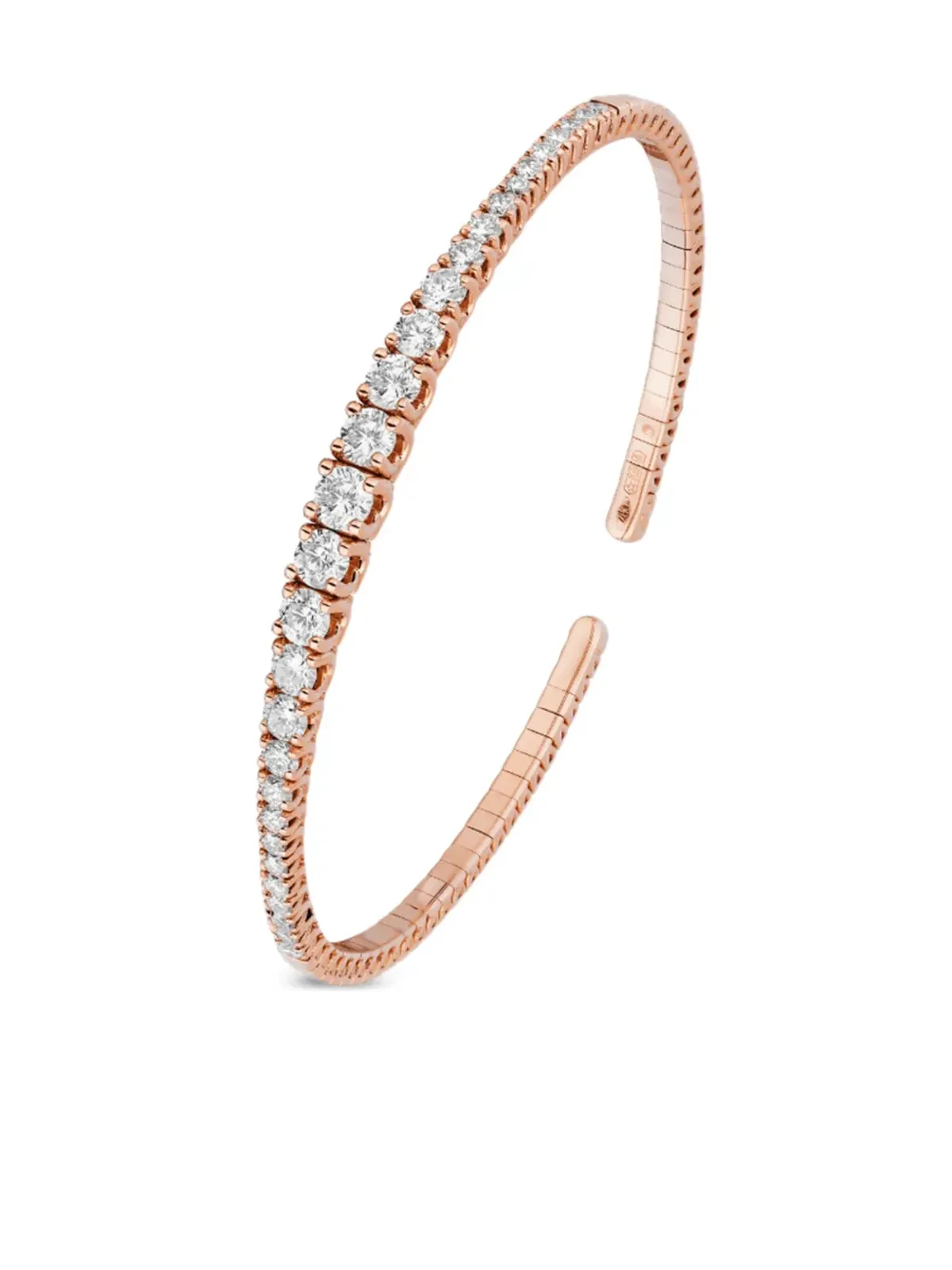 Jewels Aficionado 18kt ローズゴールド ダイヤモンド カフブレスレット - ピンク - 画像2