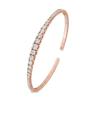Jewels Aficionado 18kt ローズゴールド ダイヤモンド カフブレスレット - ピンク - サムネイル2