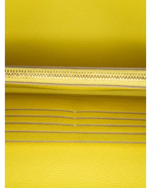 Hermès ビンテージ 2022 Evercolor Constance ウォレット・トゥー・ゴー クロスボディバッグ - イエロー - サムネイル4