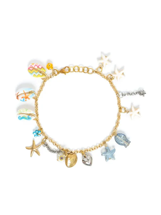 Amir Slama Amir Slama × Jade Jade アンクレット - ゴールドの商品画像