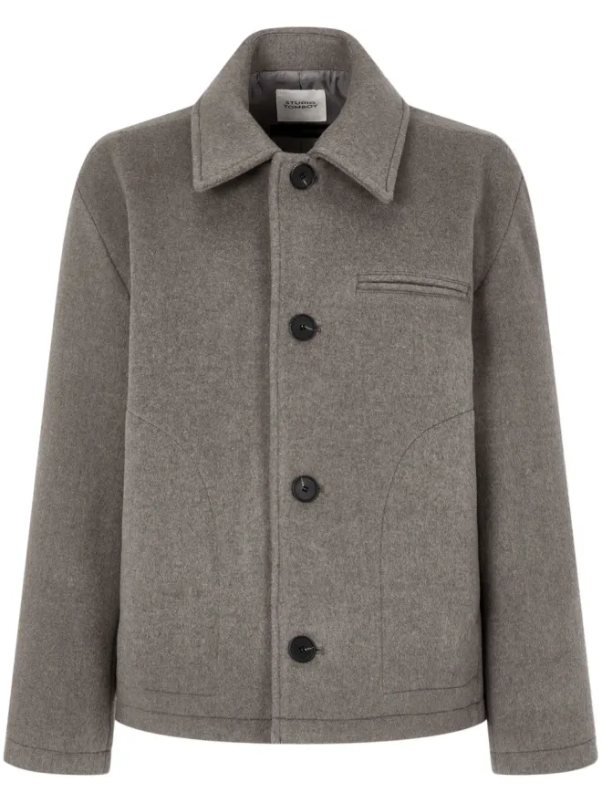 TOMBOY TOMBOY ブラッシュド仕上げジャケット - グレーの商品画像