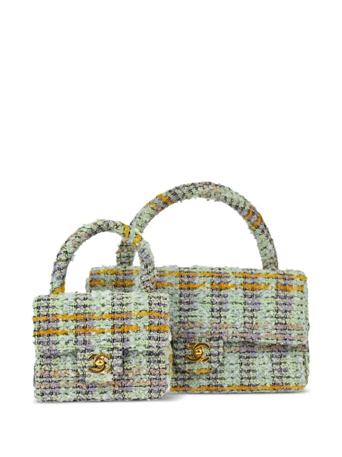 CHANEL Pre-Owned シングルフラップショルダーバッグ - グリーン - 画像1