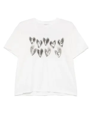 ANINE BING Cade Hearts Tシャツ - ホワイト - サムネイル1