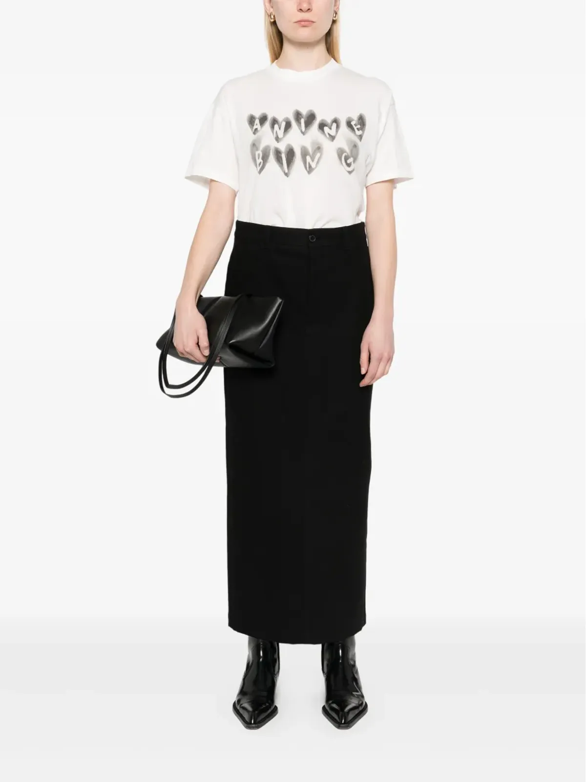 ANINE BING Cade Hearts Tシャツ - ホワイト - 画像2