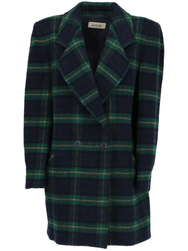 A.N.G.E.L.O. Vintage Cult A.N.G.E.L.O. Vintage Cult 1980s checked coat - Blueの商品画像