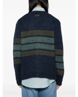 Maison Kitsuné チェック柄インターシャカーディガン - サムネイル4
