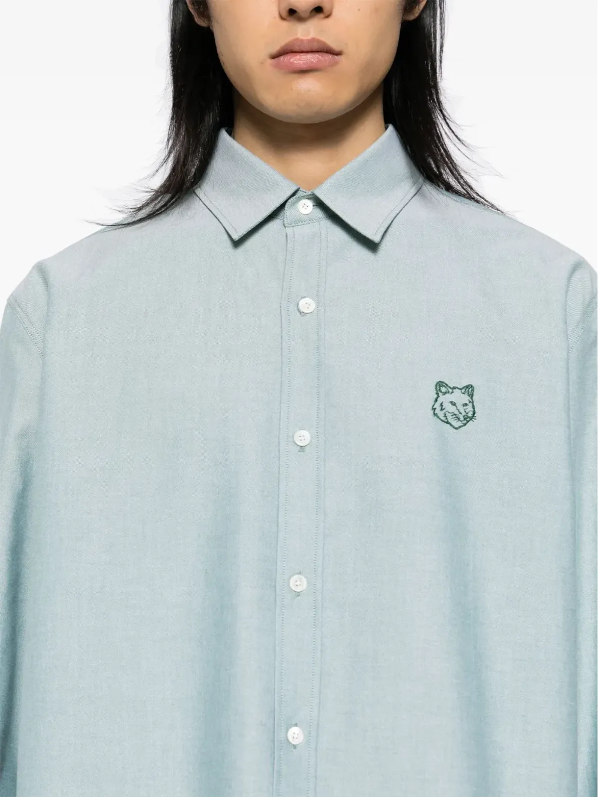 Maison Kitsuné コントゥール フォックスヘッド スケートシャツ - 画像5