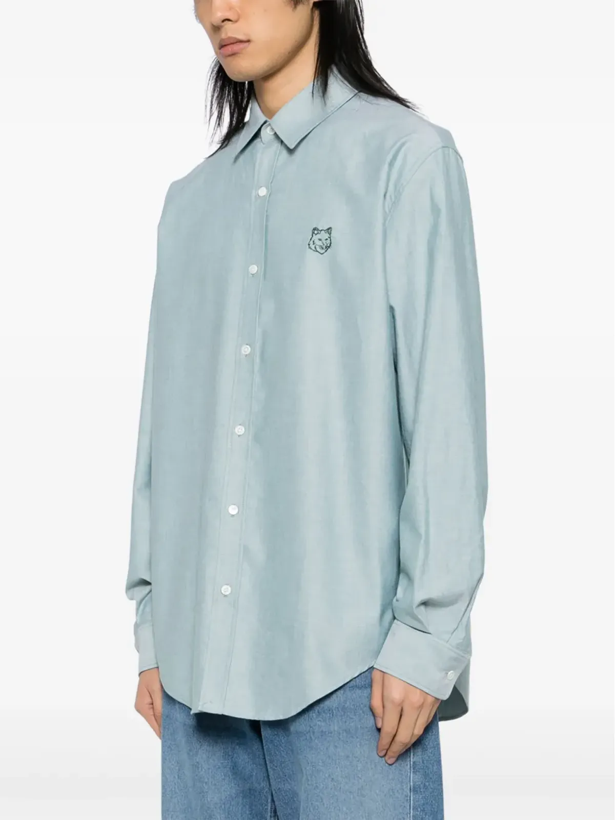 Maison Kitsuné コントゥール フォックスヘッド スケートシャツ - 画像3