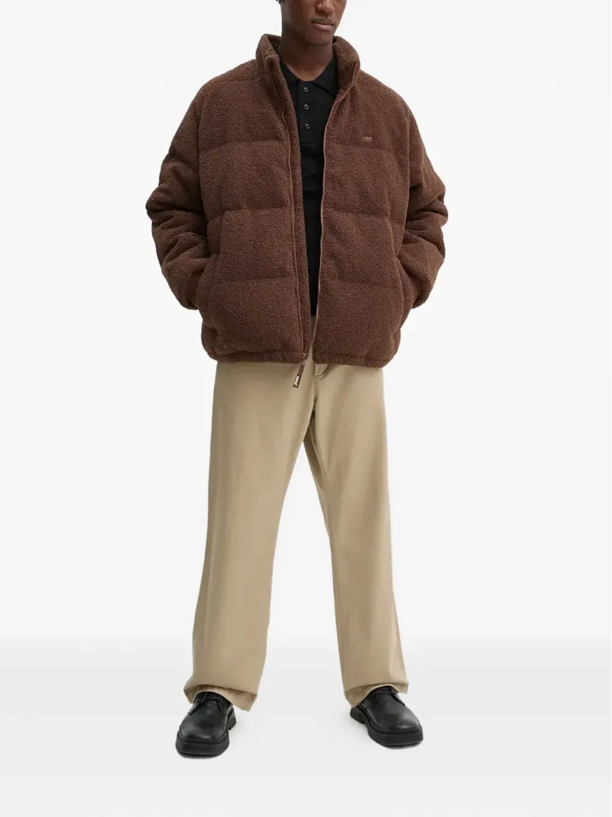 Levi's ジップシェルパジャケット ブラウン - 画像2