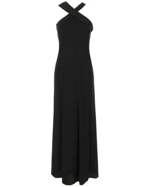 Max Mara ホルターネック マキシドレス ブラック - サムネイル1