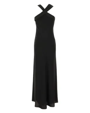 Max Mara ホルターネック マキシドレス ブラック - サムネイル2