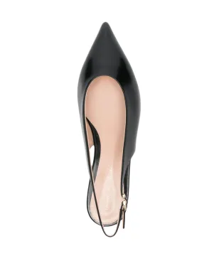 Gianvito Rossi Robbie バレエシューズ ブラック - サムネイル4