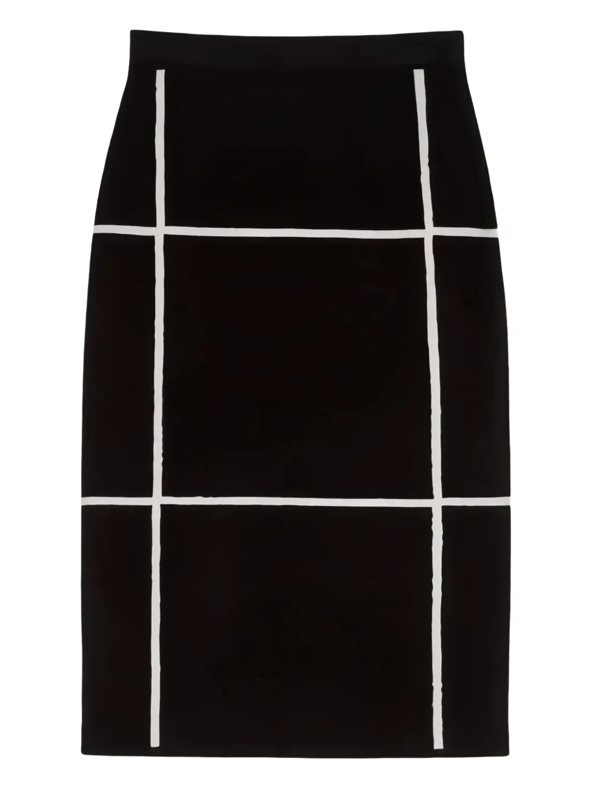 Max Mara グリッド柄ミディスカート - 画像1