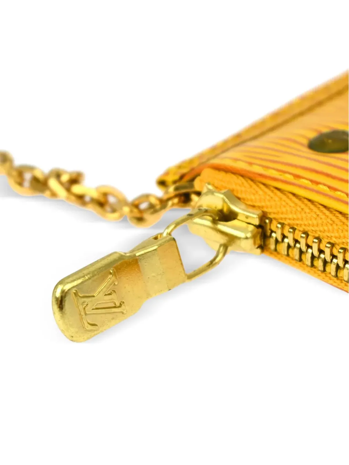 Louis Vuitton ビンテージ 1994年頃 ポシェット・クレ コイン ウォレット - イエロー - 画像5