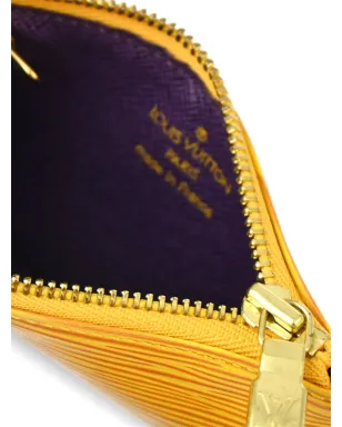 Louis Vuitton ビンテージ 1994年頃 ポシェット・クレ コイン ウォレット - イエロー - サムネイル4