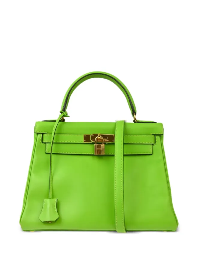 Hermès Pre-Owned Hermès ビンテージ ケリー28 ツーウェイバッグ - グリーンの商品画像