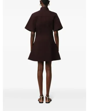 AMI Paris ショートスリーブシャツドレス ブラウン - サムネイル4