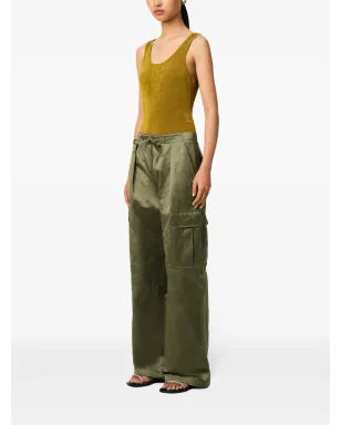 AMI Paris ジップ付きカーゴパンツ - グリーン - サムネイル3