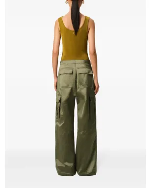 AMI Paris ジップ付きカーゴパンツ - グリーン - サムネイル4