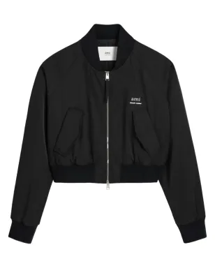 AMI Paris ロゴ入りボンバージャケット - サムネイル1