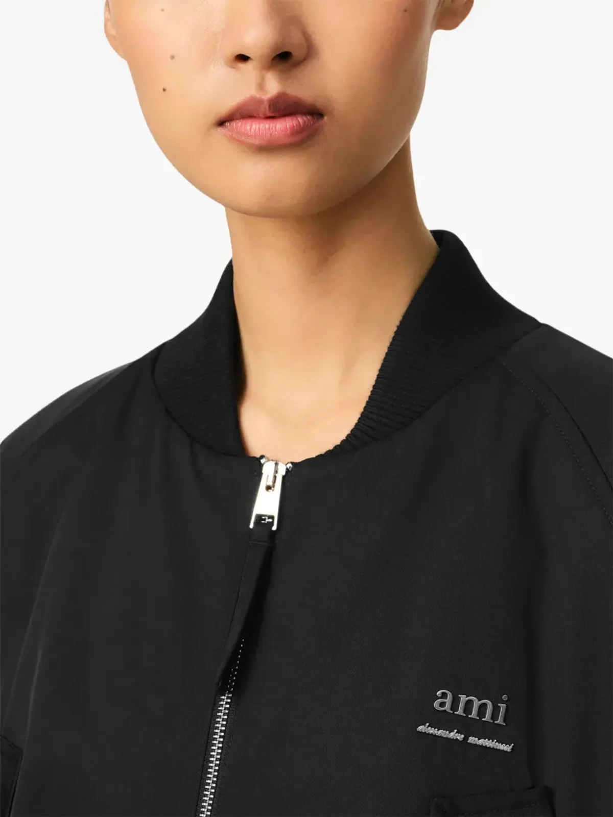 AMI Paris ロゴ入りボンバージャケット - 画像5