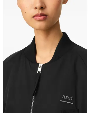 AMI Paris ロゴ入りボンバージャケット - サムネイル5