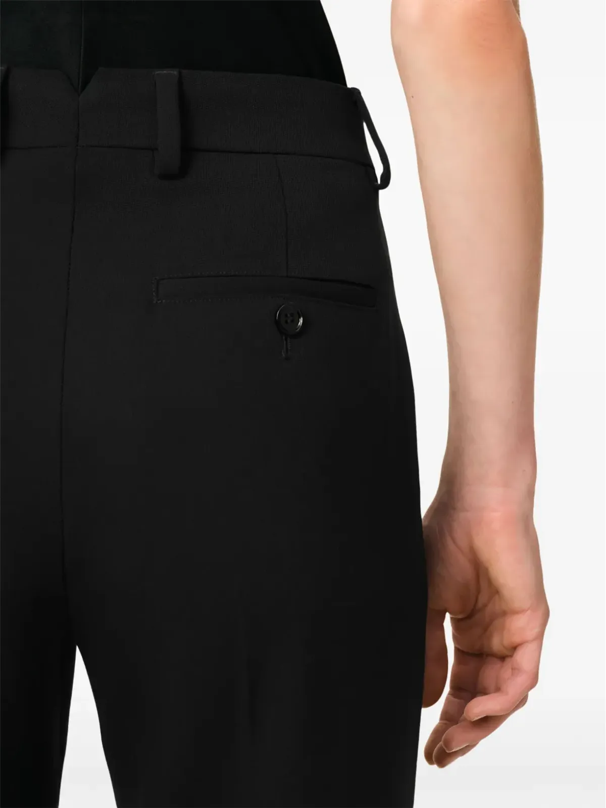 AMI Paris コントラストのストレートレッグパンツ - ブラック - 画像5