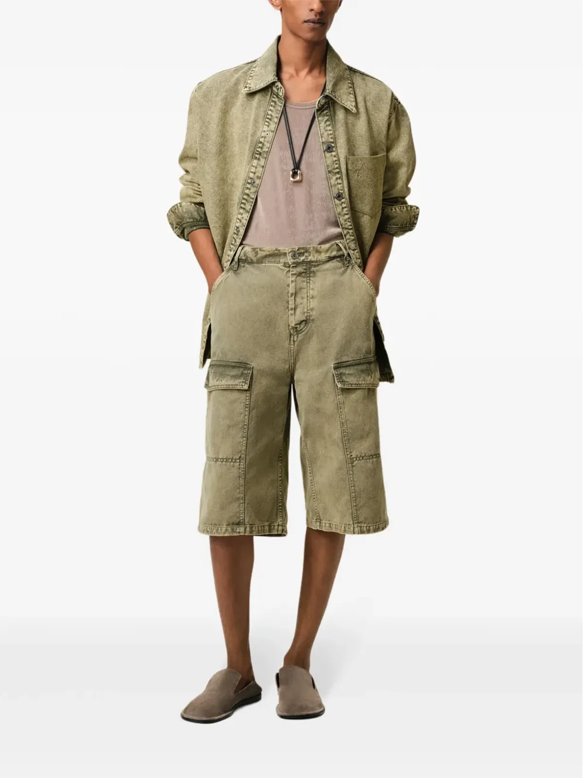 AMI Paris ワイドレッグ Bermuda ショーツ - 画像2